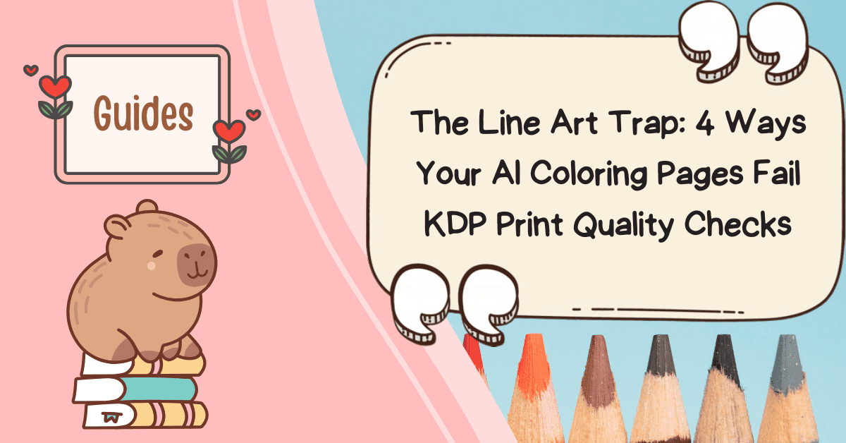 The Line Art Trap: 4 Ways Your AI Coloring Pages Fail KDP Print Quality Checks